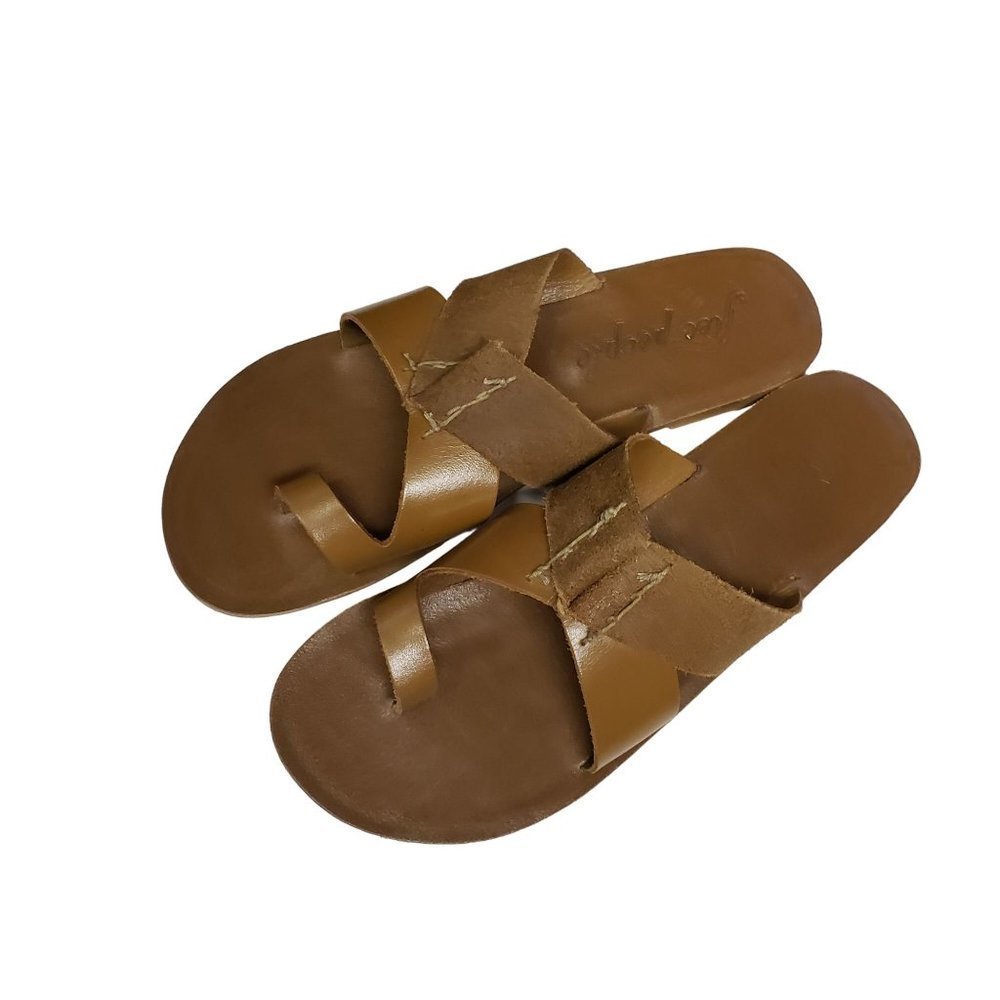 Free People Brown Sandals Minimalist Summer Style